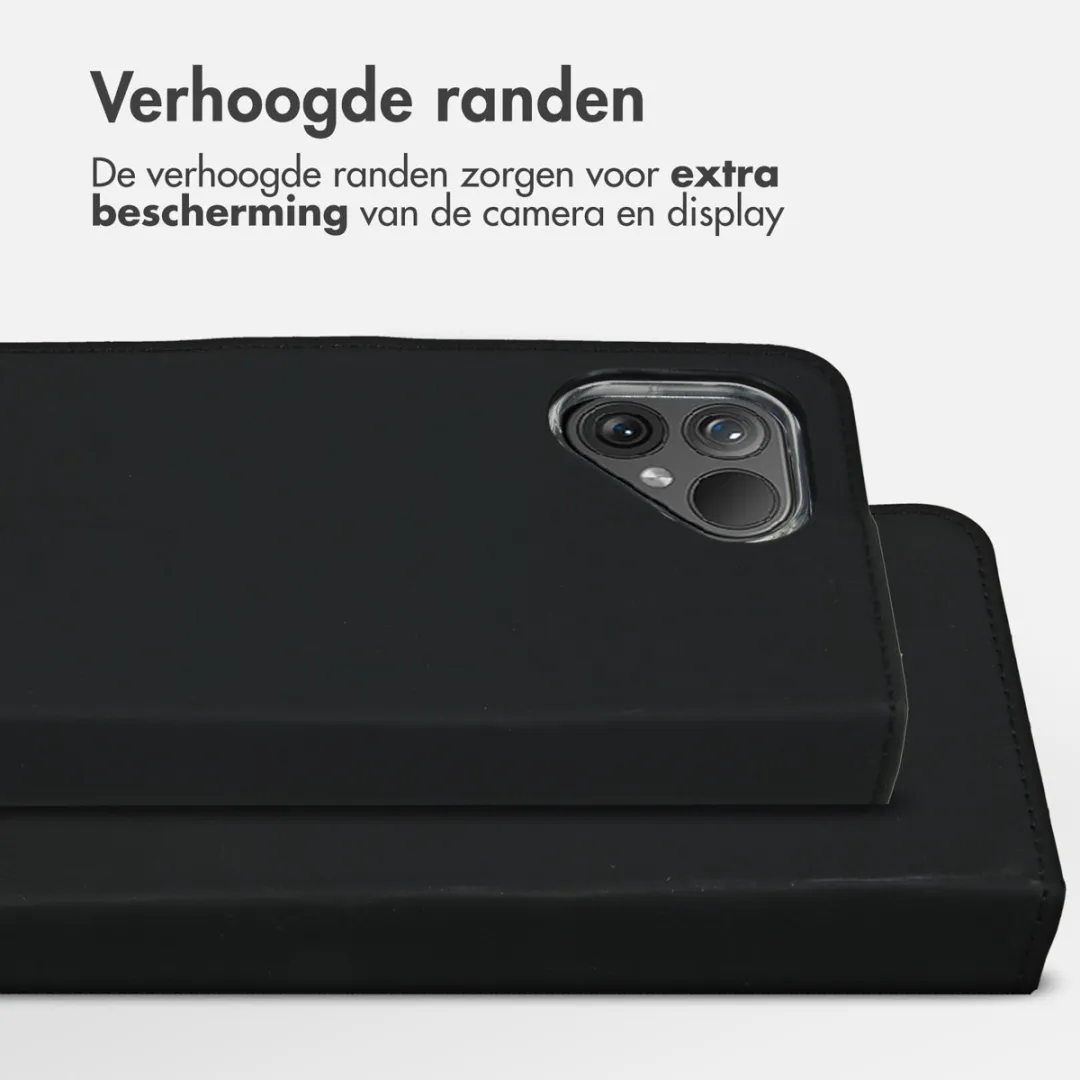 Accezz Hoesje Fairphone 5 Wallet Softcase - 3 Pasjes - Zwart