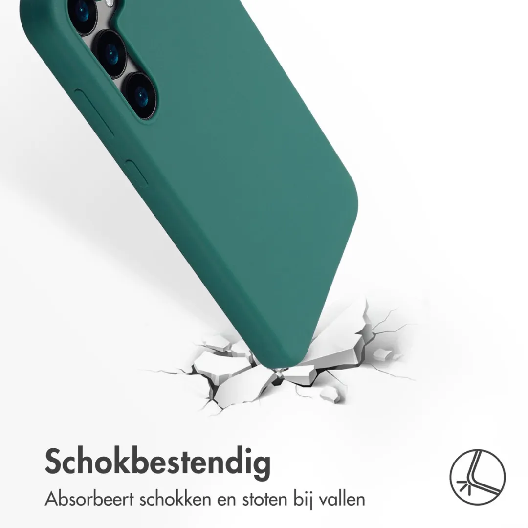 Accezz Hoesje Samsung Galaxy S24 Plus - Donkergroen