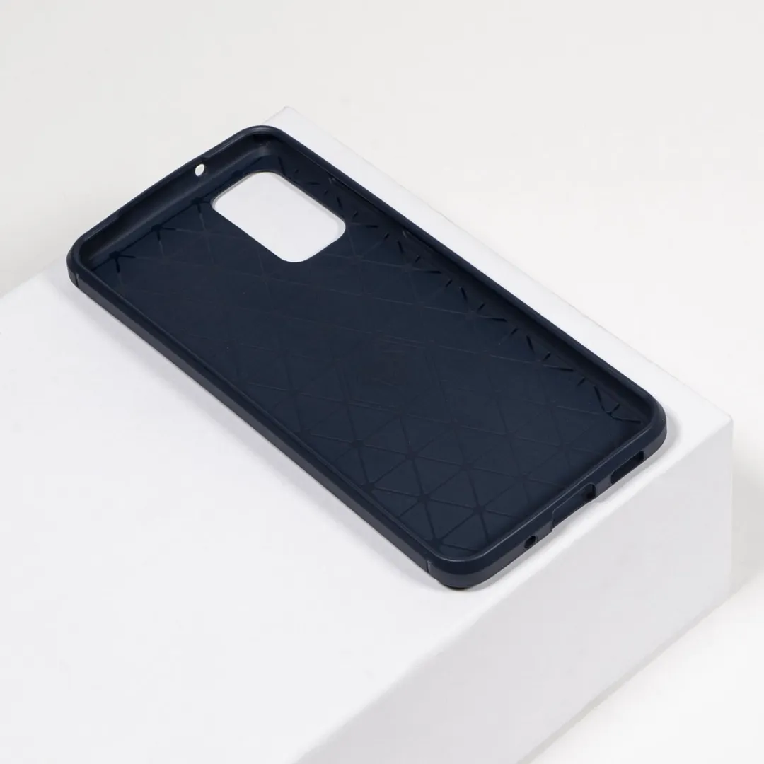 BMAX Carbon Soft Case Samsung Galaxy S20 Plus - Blauw - BMAX31351