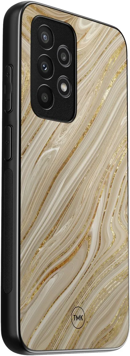 Casevibes Galaxy A52 5G TPU Hoesje - Golden Marble