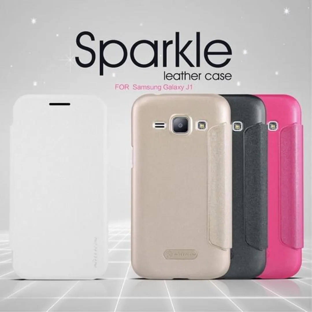 Nillkin Leather Case Samsung Galaxy J1 Sparkle Series - Zwart - afbeelding 6 van 6