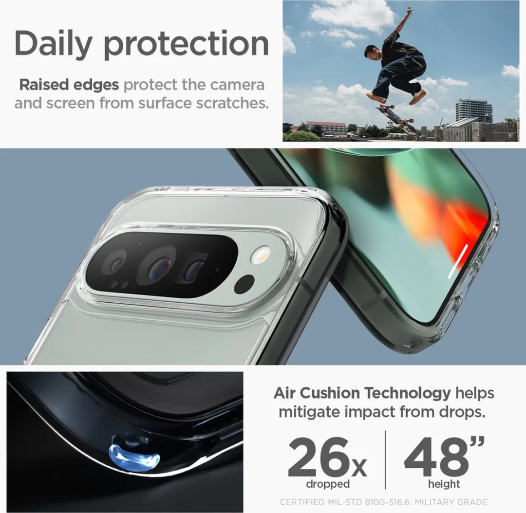 Spigen Ultra Hybrid Metal Ring MagFit ACS07720 Hoesje - Wit