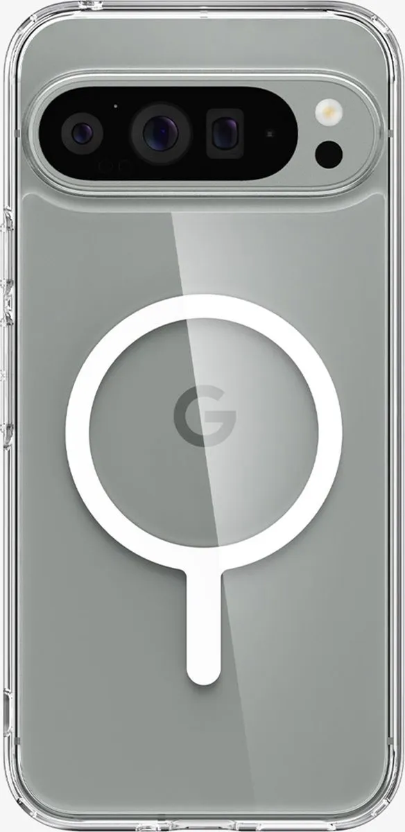 Spigen Ultra Hybrid Metal Ring MagFit ACS07720 Hoesje - Wit