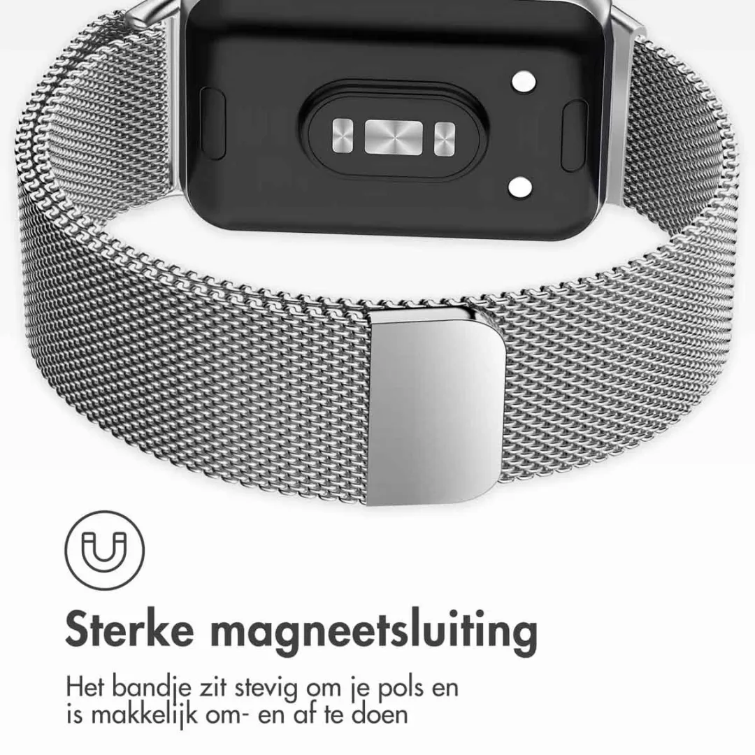Imoshion Milanees Magnetisch Bandje Samsung Galaxy Fit 3 - Zilver