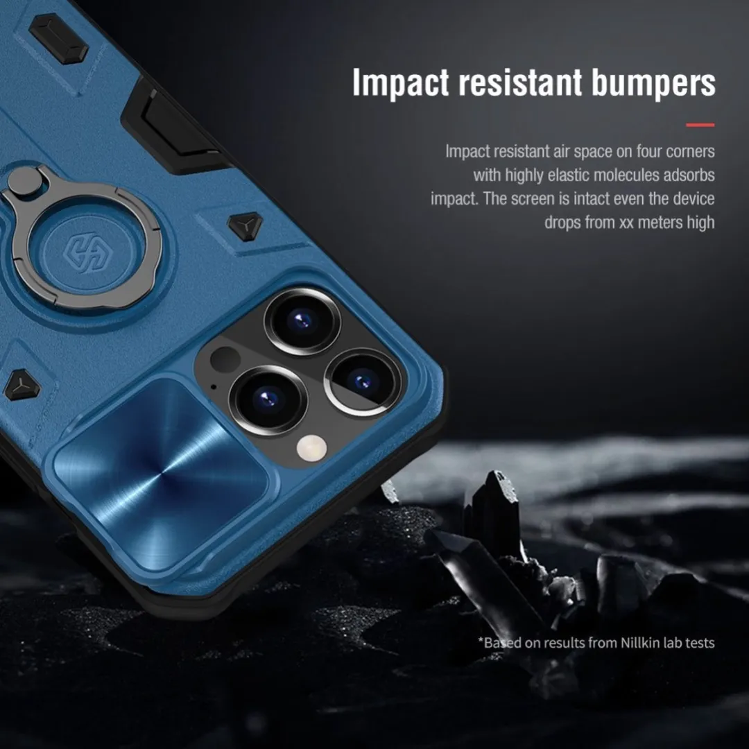 Nillkin CamShield Armor iPhone 13 Pro Max - Camera Slider - Zwart - afbeelding 4 van 6