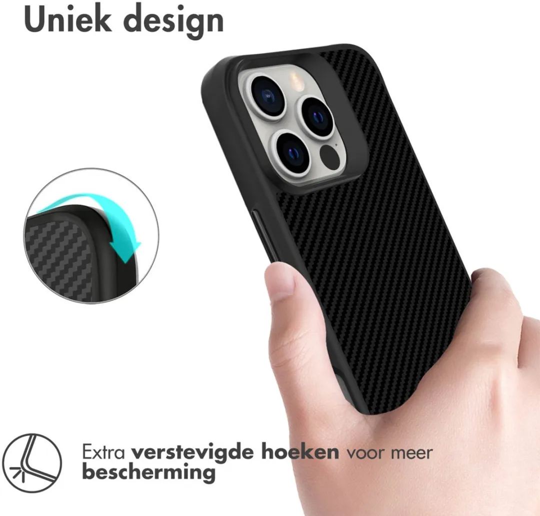 Imoshion Hybrid Carbon Hoesje iPhone 16 Pro - Zwart