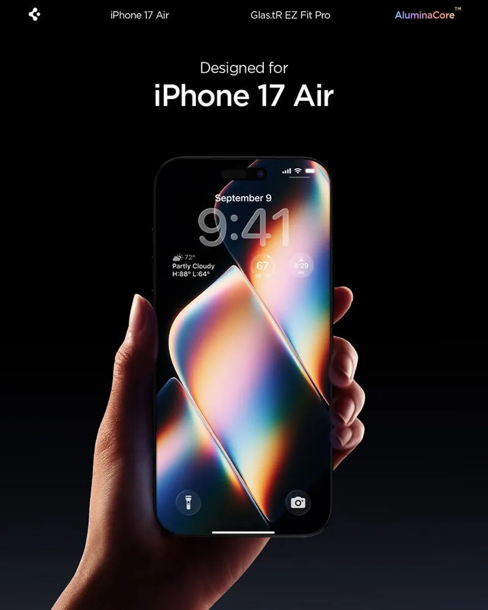 Spigen GLAStR EZ Fit Privacy Pro HD AGL09871 - iPhone Air - afbeelding 6 van 6