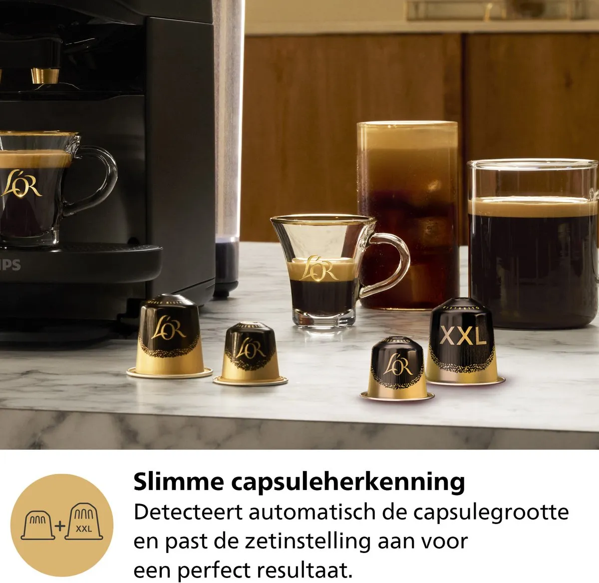 Philips LM9512/60 L’OR Barista Absolu Koffiecupmachine - 1450W - Zwart