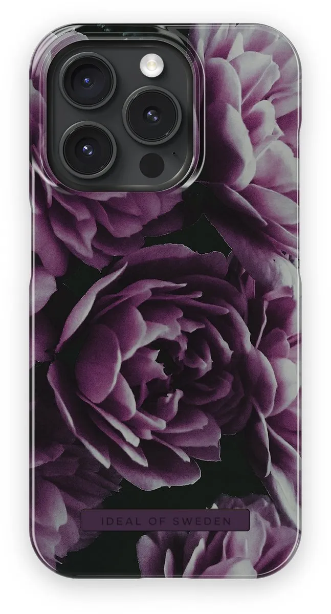 iDeal of Sweden iPhone 15 Pro Hoesje Deep Purple Bloom