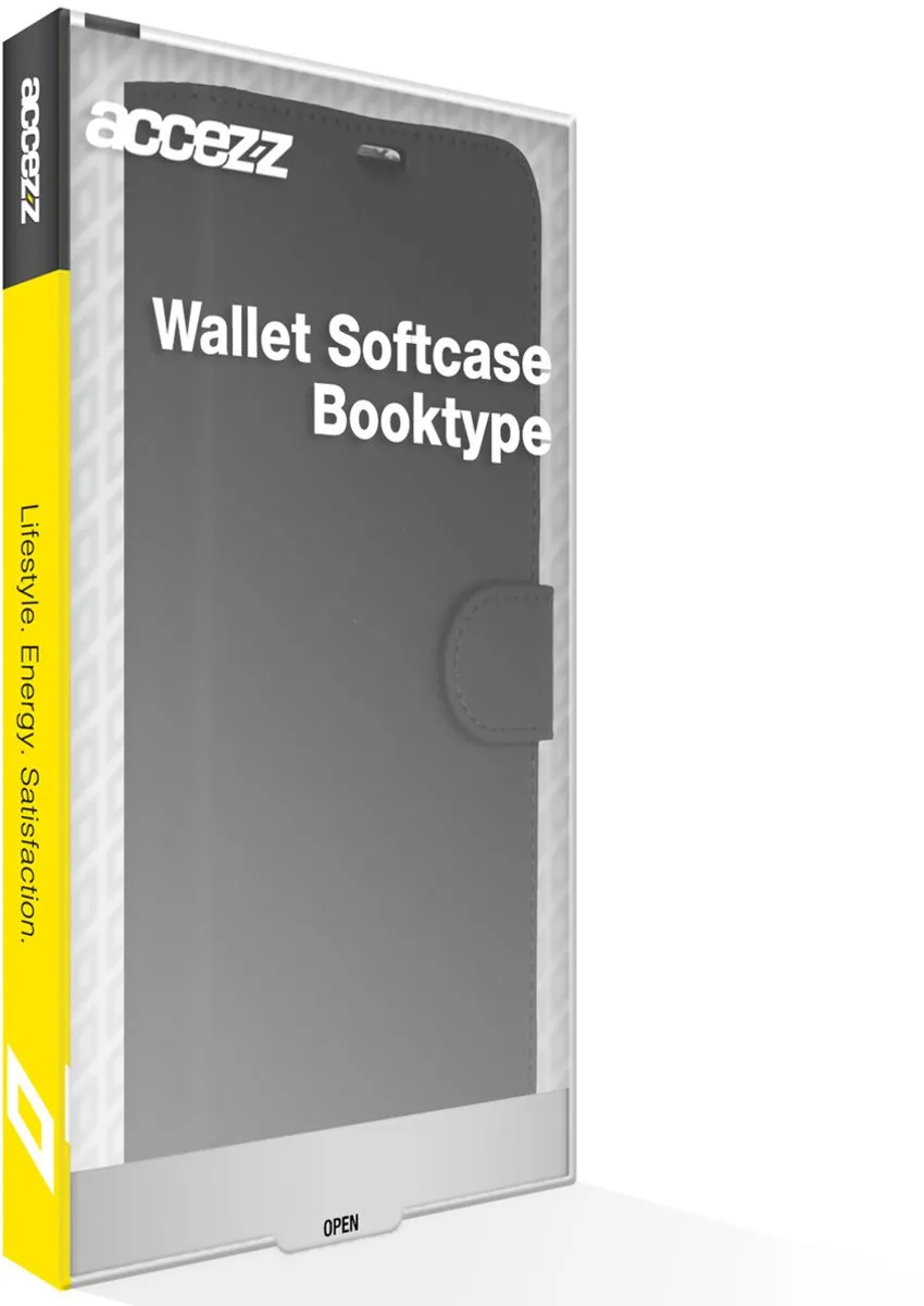 Accezz iPhone 15 Wallet Softcase Bookcase - 3 Pasjes - Zwart