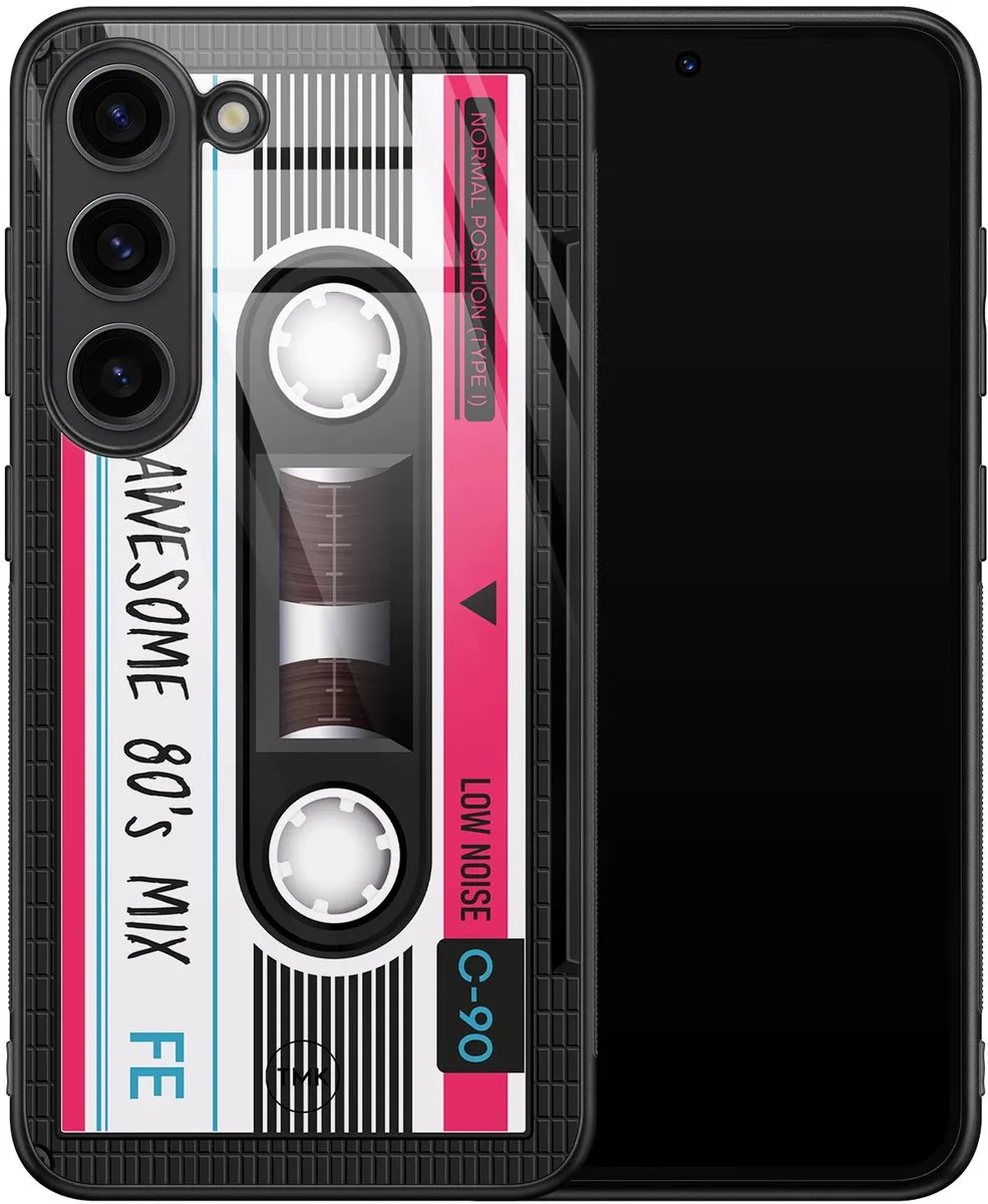 Casevibes Samsung Galaxy S23 Hoesje - Zwart - Cassette