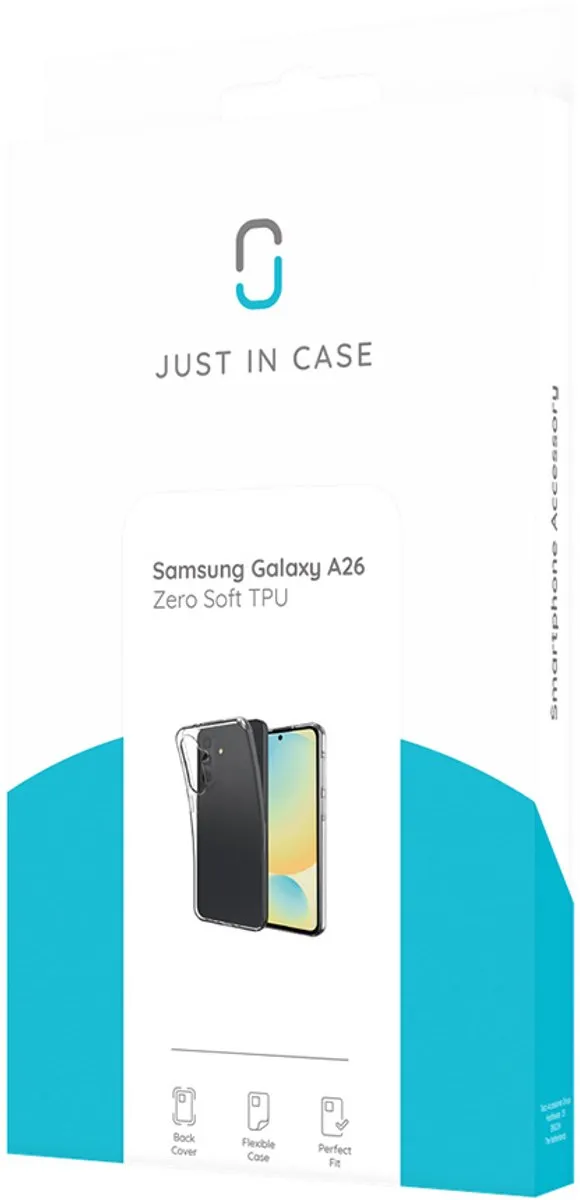 Just in Case Cazy Hoesje Samsung Galaxy A26 - Siliconen - Transparant