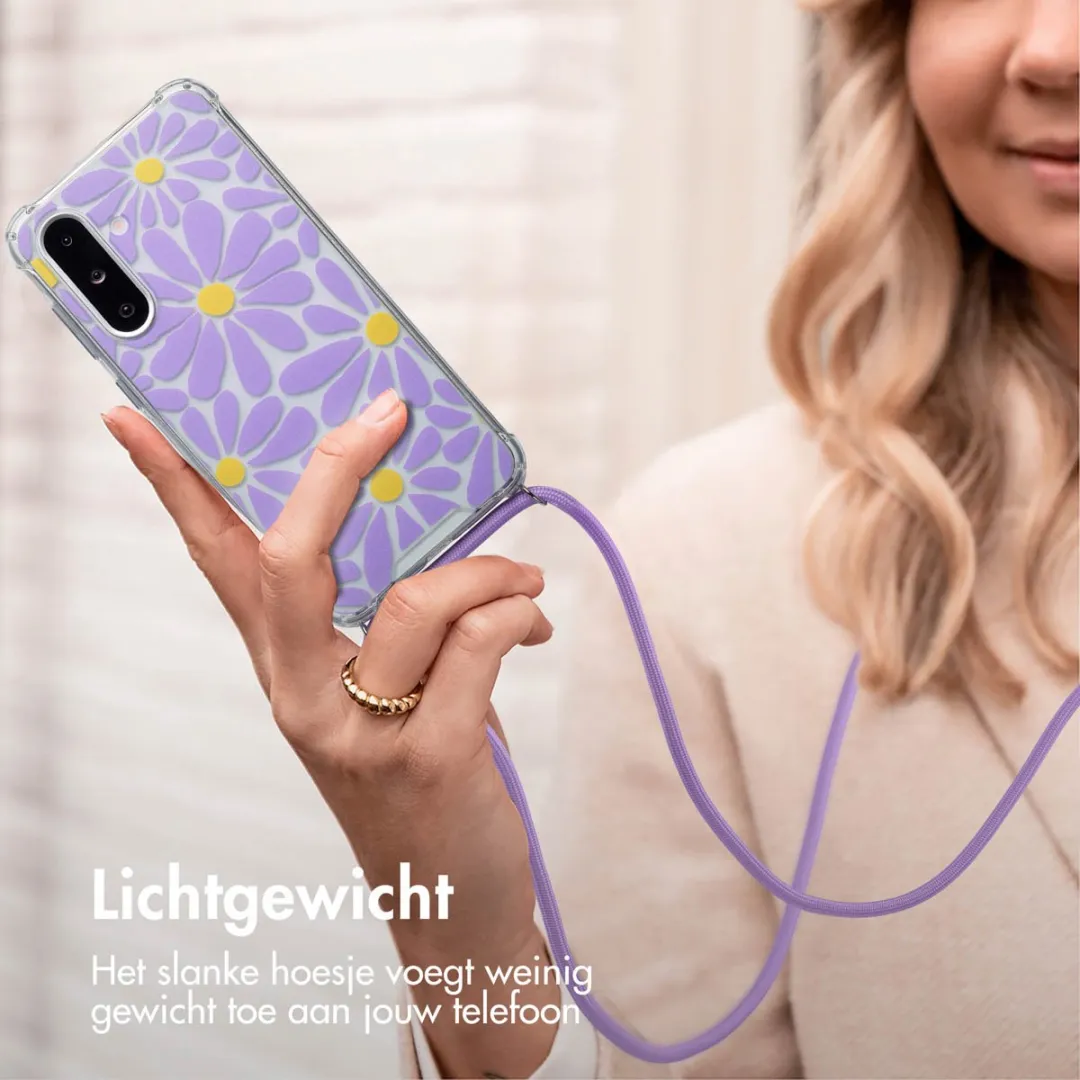 Imoshion Hoesje Samsung Galaxy A26 Tropical Violet Flowers Connect