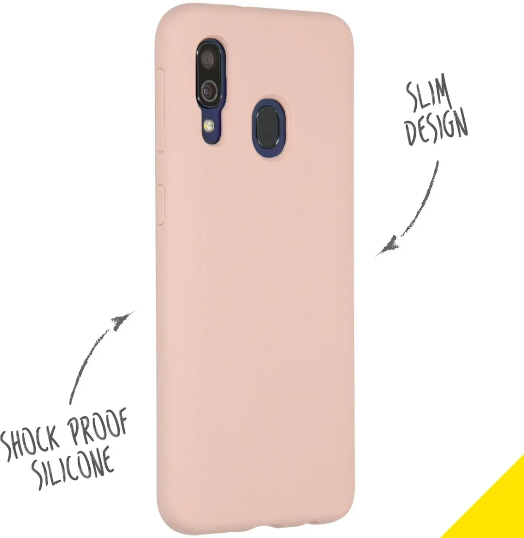 Accezz Hoesje Samsung Galaxy A40 - Roze