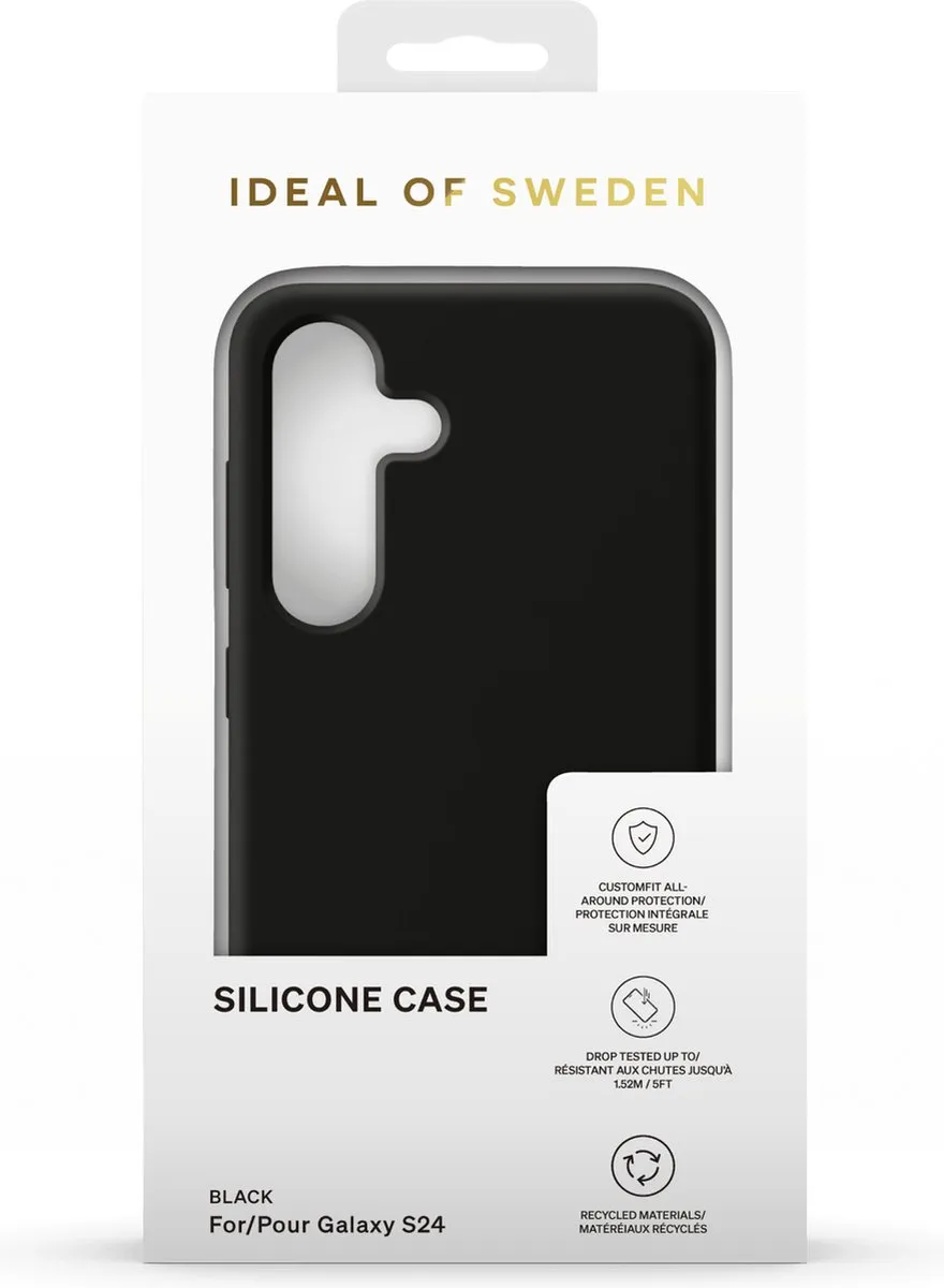 iDeal of Sweden Silicone Hoesje Samsung Galaxy S24 - Zwart - afbeelding 6 van 6