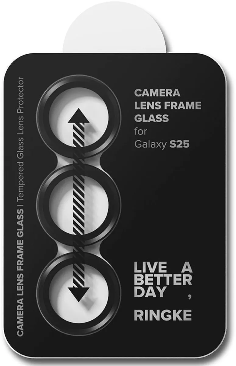 Ringke Frame Glass Camera Beschermer Samsung Galaxy S25 - 2 Stuks - Zwart