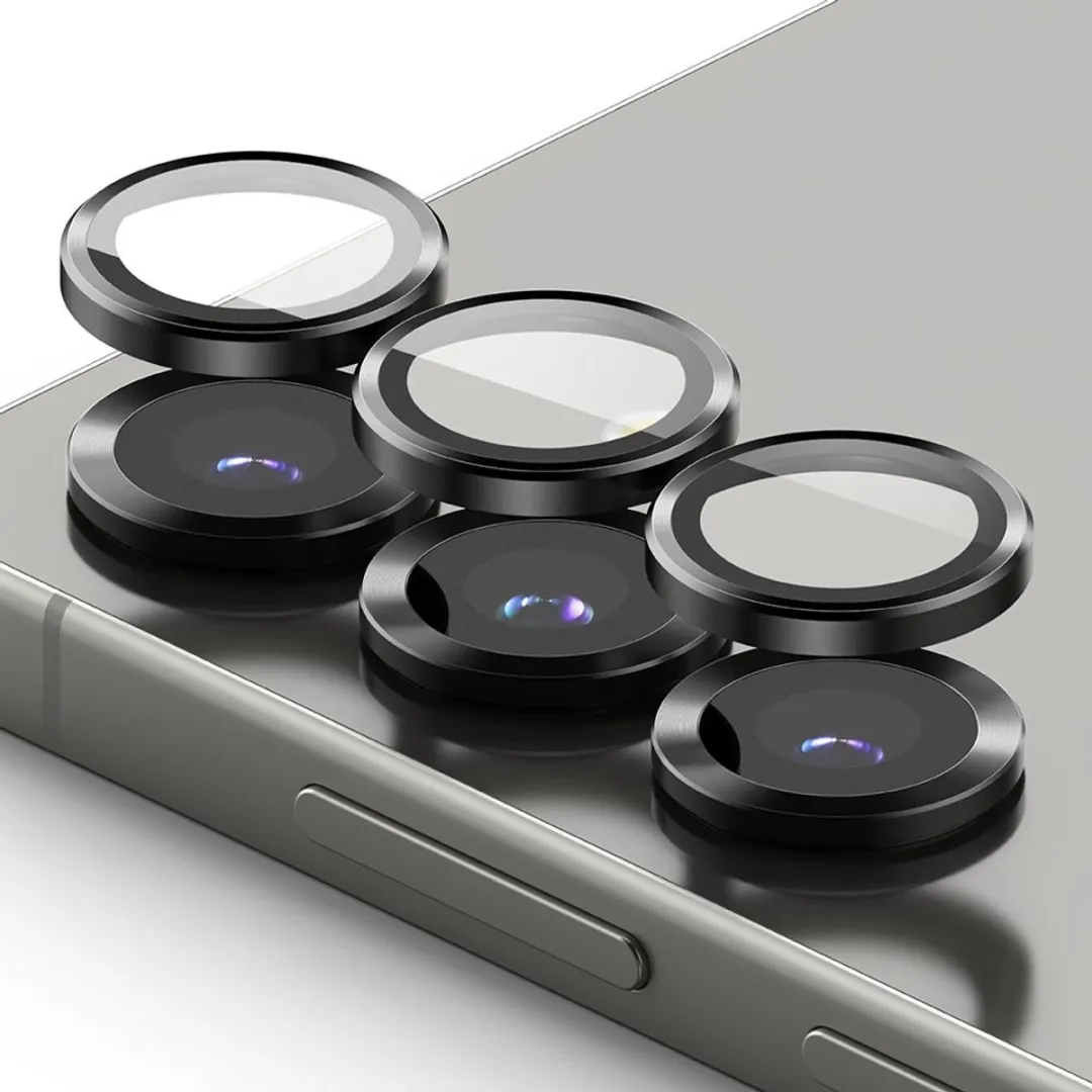 Ringke Frame Glass Camera Beschermer Samsung Galaxy S25 - 2 Stuks - Zwart