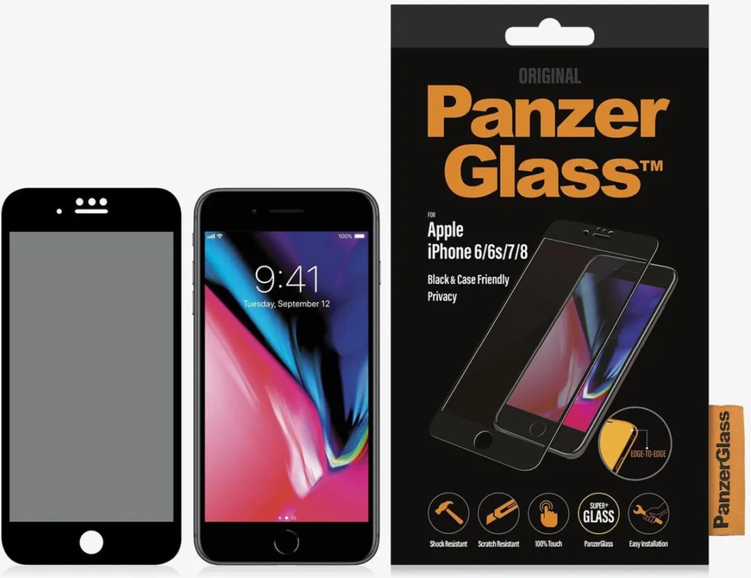 PanzerGlass iPhone SE (2020) Ultra-Clear Glasbeschermer - Zwart