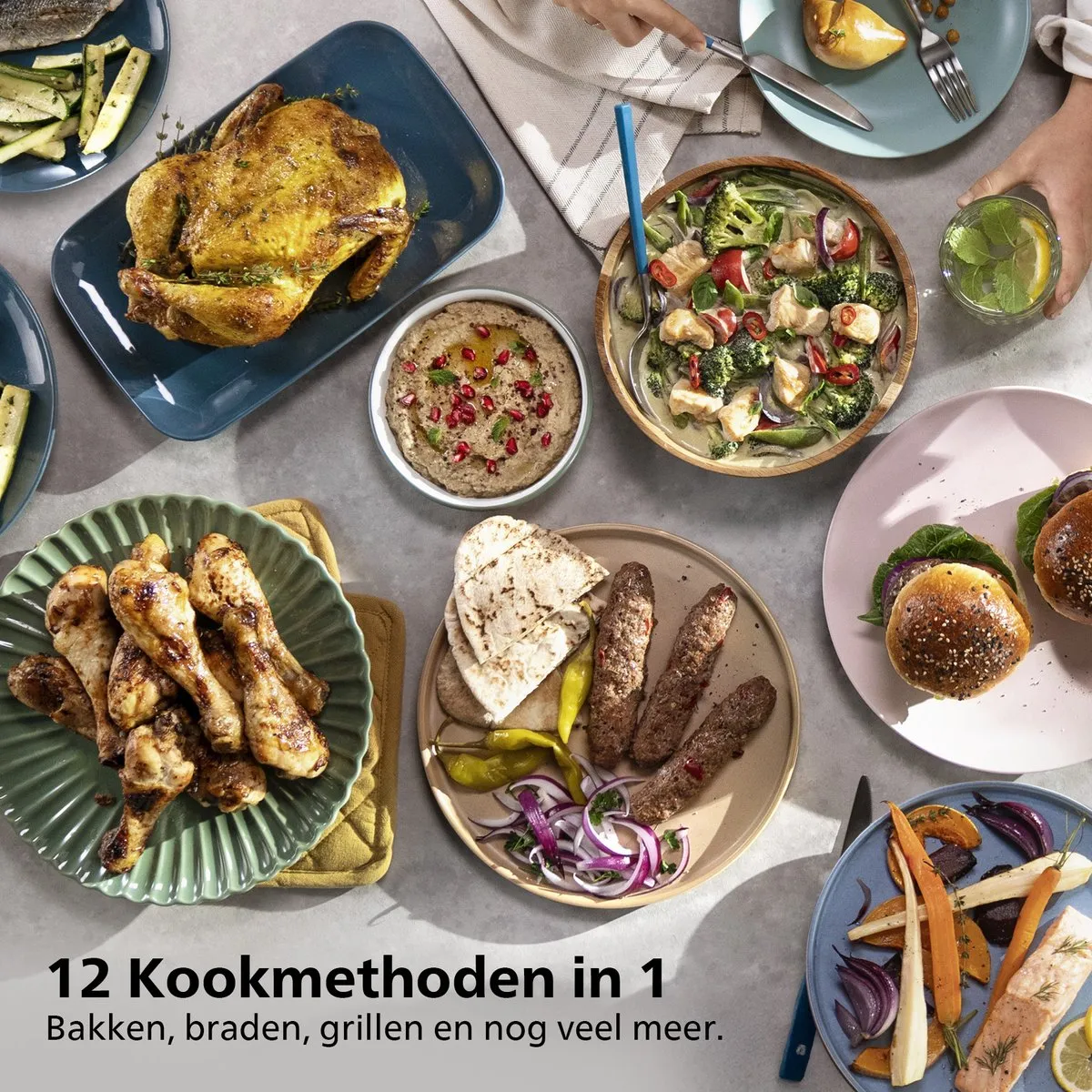 Philips 3000 Series NA351/00 Dual Airfryer 9L - Zwart/Zilver - afbeelding 6 van 6