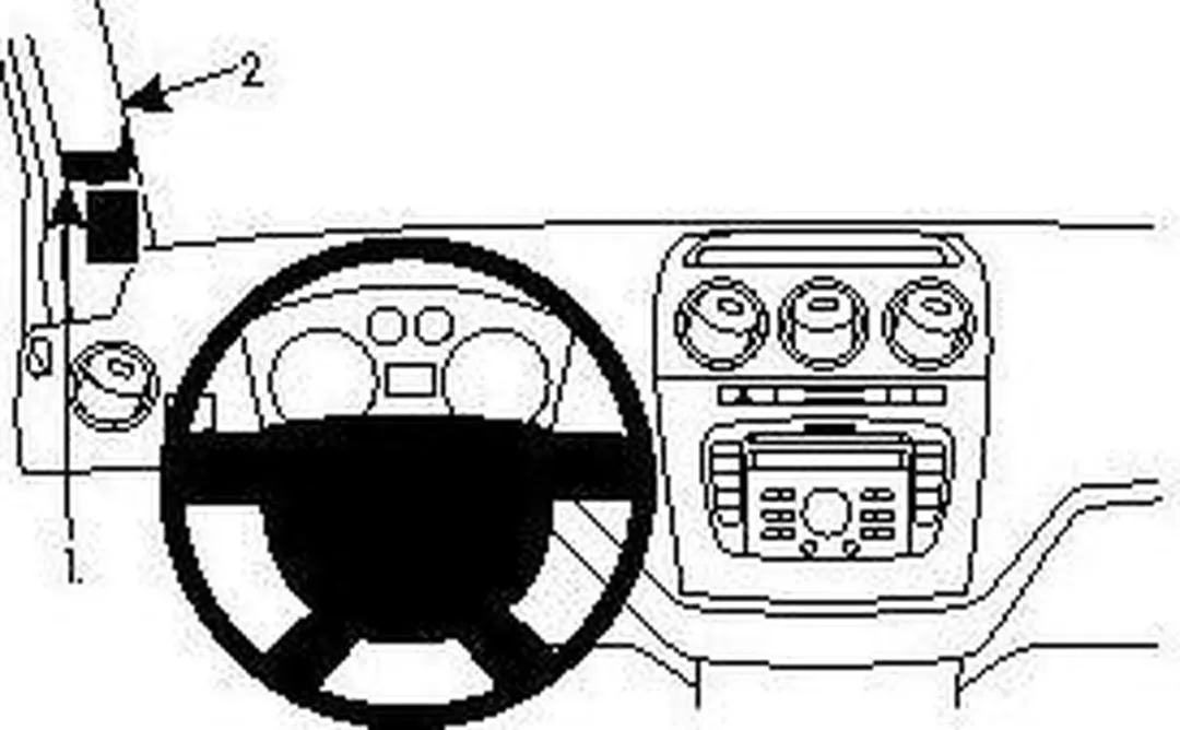 Brodit ProClip 804381 Ford Transit Connect Houder - Zwart