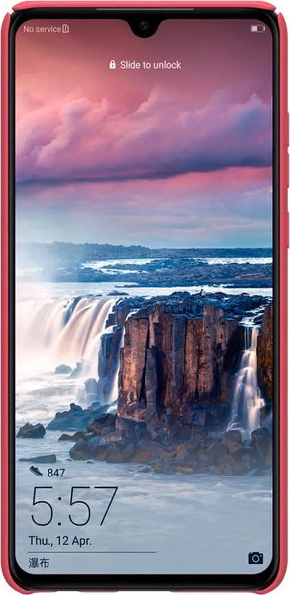 Nillkin Frosted Shield Hoesje Huawei P30 - Rood - afbeelding 2 van 4