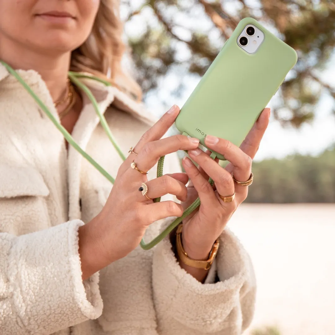 Imoshion iPhone Xs Hoesje Groen - met koord