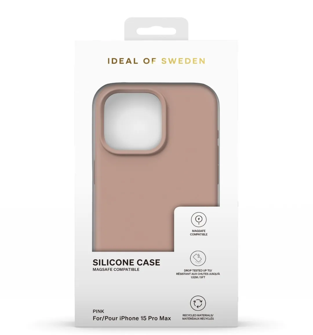 iDeal of Sweden iPhone 15 Pro Max Silicone Case - MagSafe Blush Pink