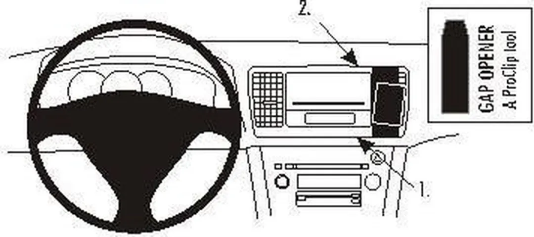 Brodit ProClip 853350 Subaru Houder - Zwart