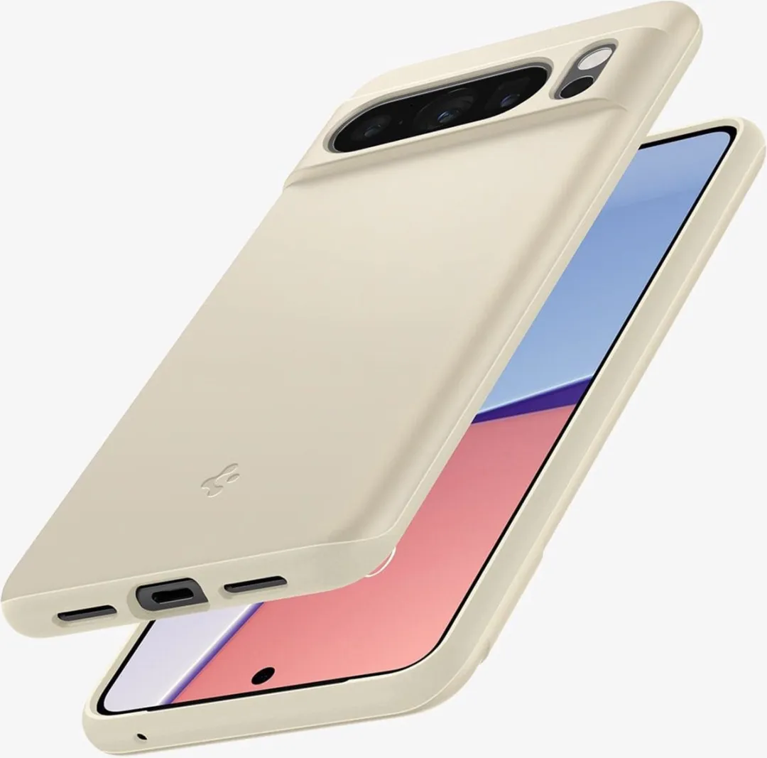 Spigen Thin Fit Hoesje ACS06328 Google Pixel 8 Pro - Beige
