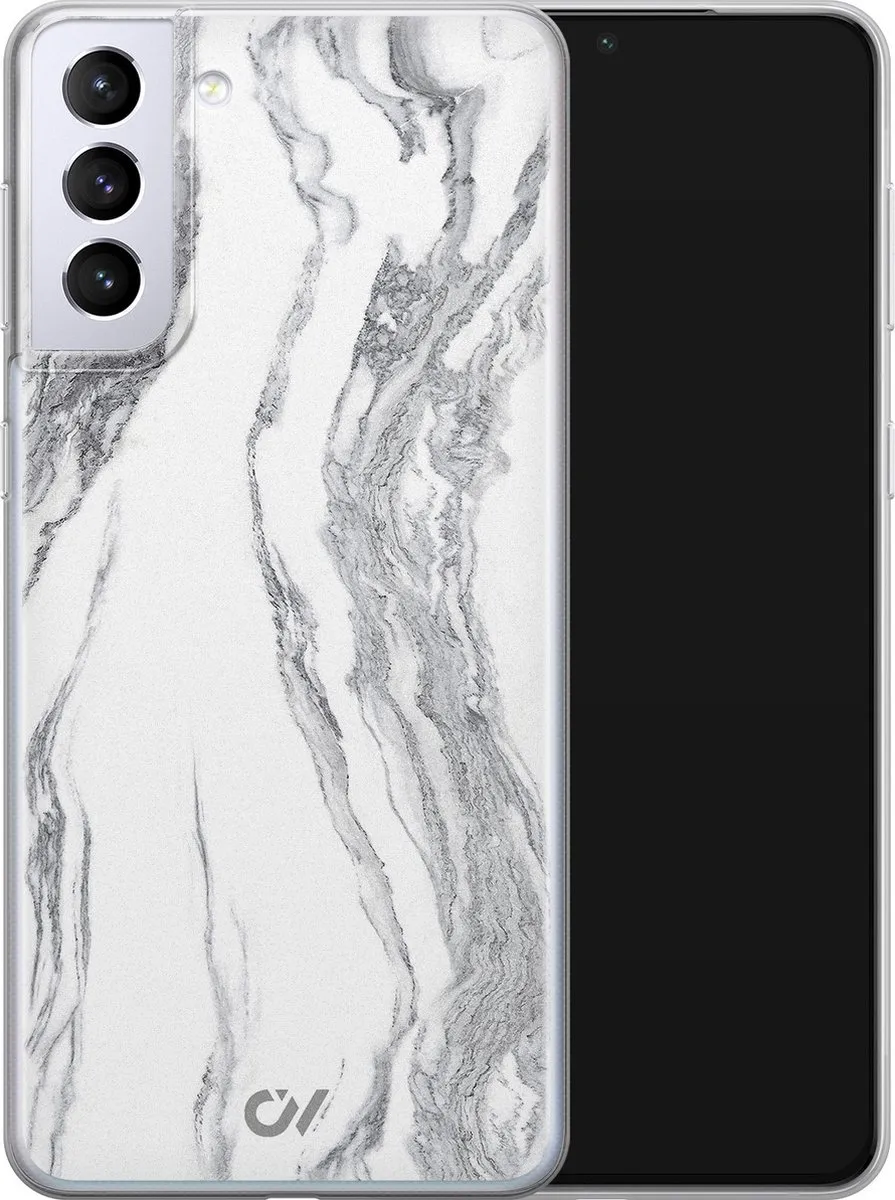 Casevibes Hoesje Samsung Galaxy S21+ S/S21+/UV/032 - Marble Ivory