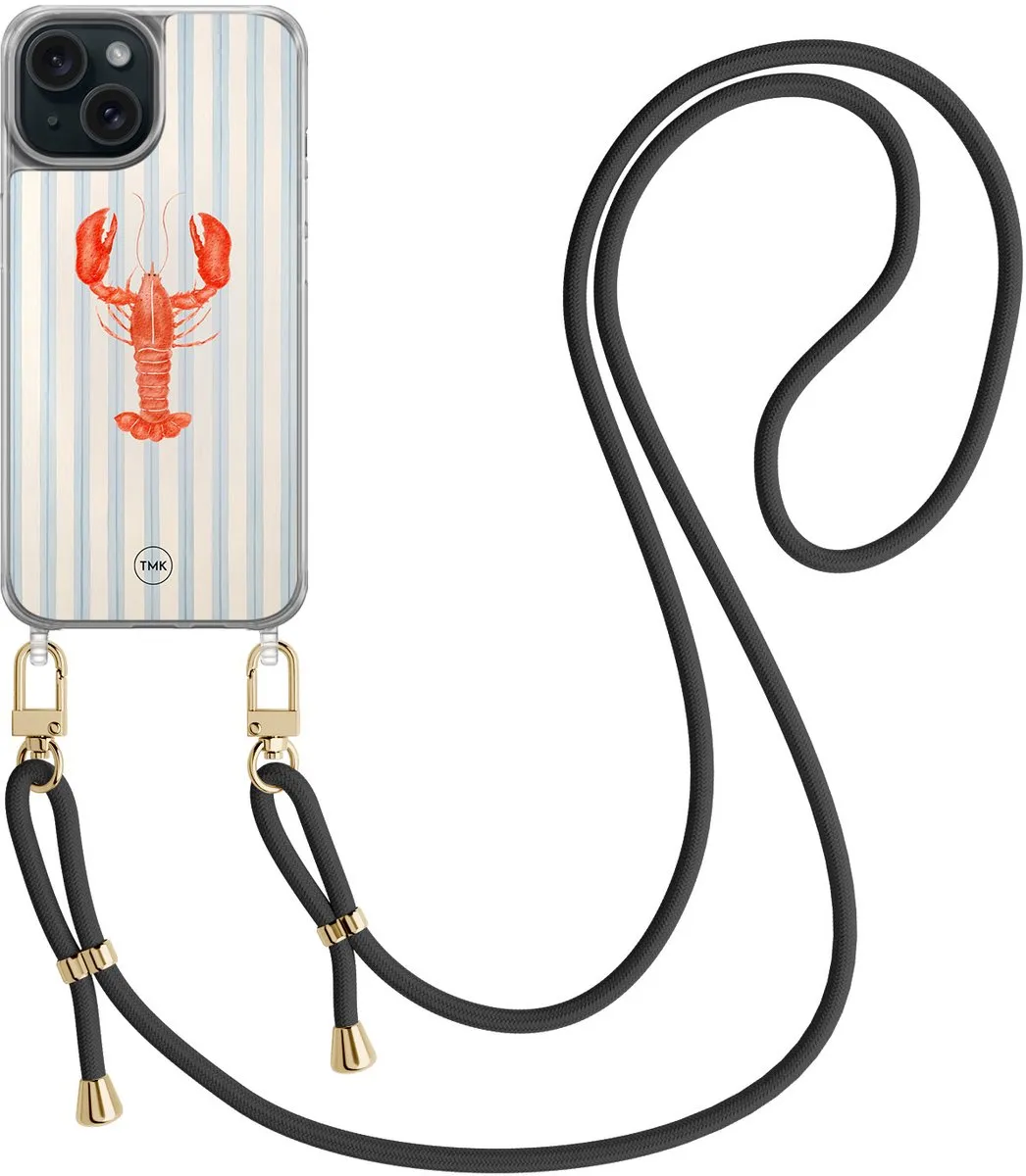 Casevibes Telefoonhoesje iPhone 15 - Blauw Kreeft CV/A/i15/C/003