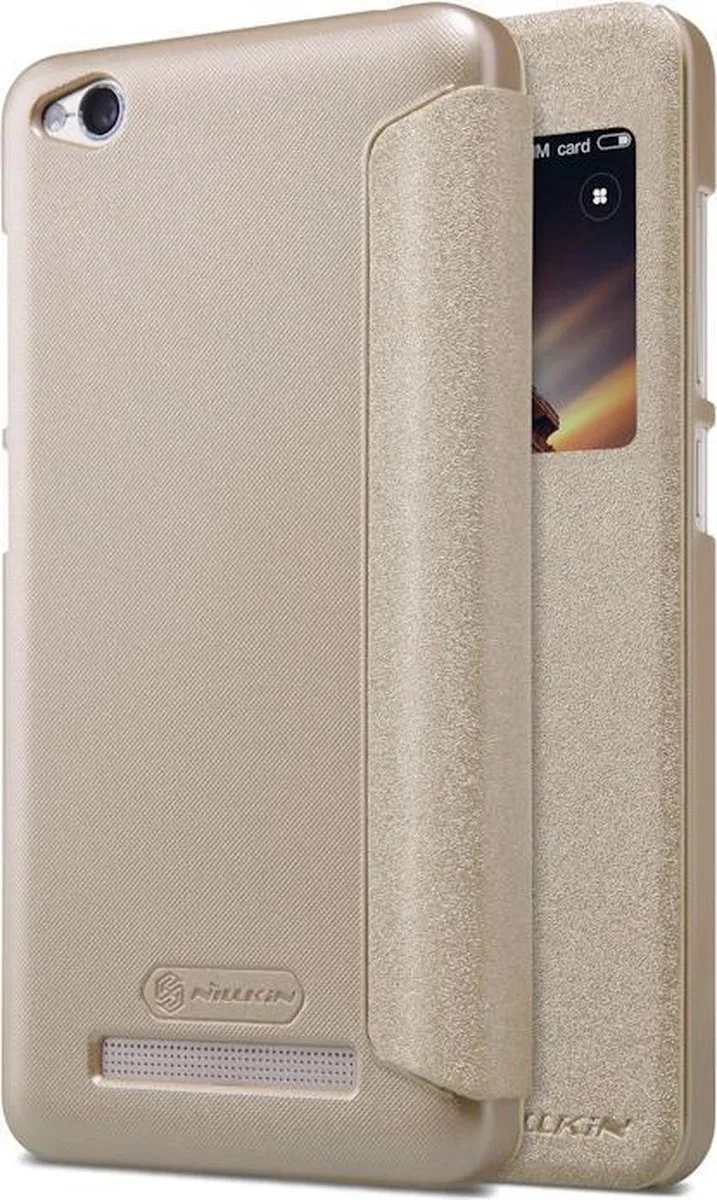Nillkin Sparkle S-View Book Case Xiaomi Redmi 4A - Goud - afbeelding 5 van 6