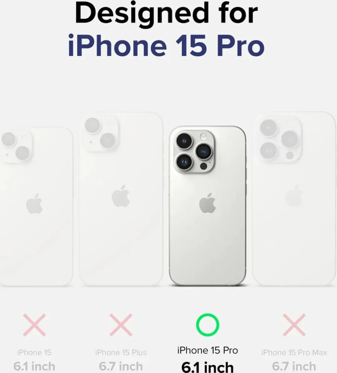 Ringke Fusion Back Cover Transparant iPhone 15 Pro Hoesje