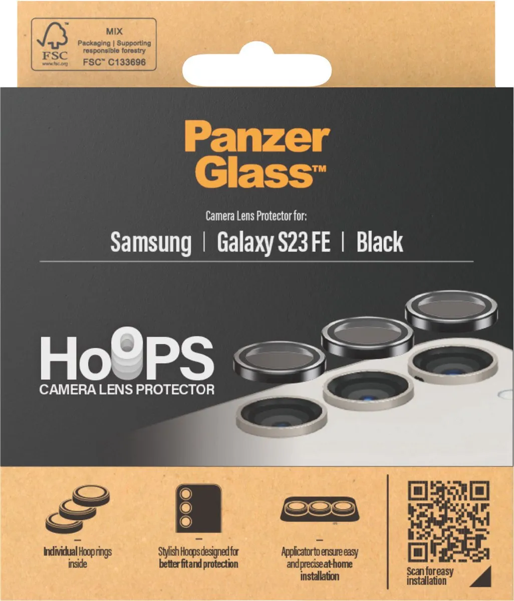 PanzerGlass Hoops Camera Lens Protector Samsung Galaxy S23 FE - 1 Stuk