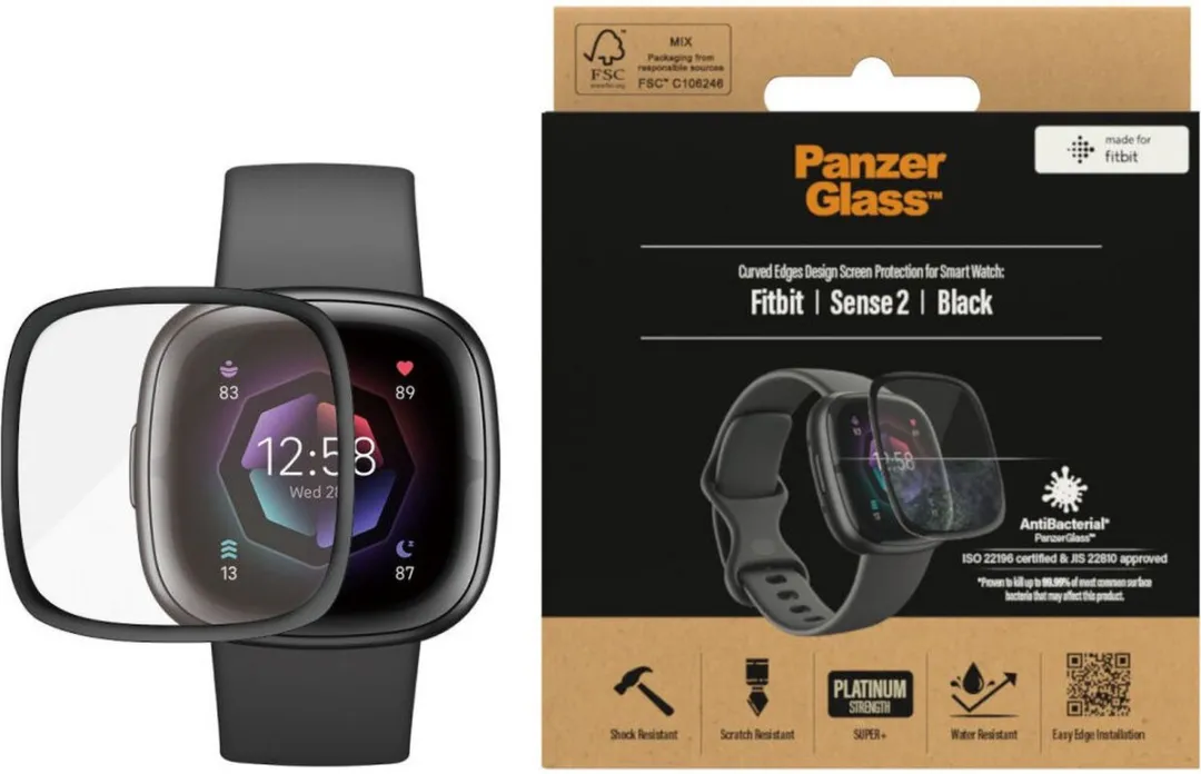 PanzerGlass Screen Protector Fitbit Sense 2