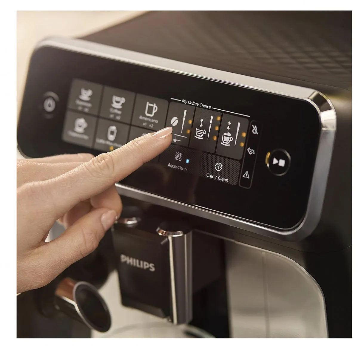 Philips LatteGo Volautomatische Espressomachine - 5 Koffiespecialiteiten - Zwart/Zilver