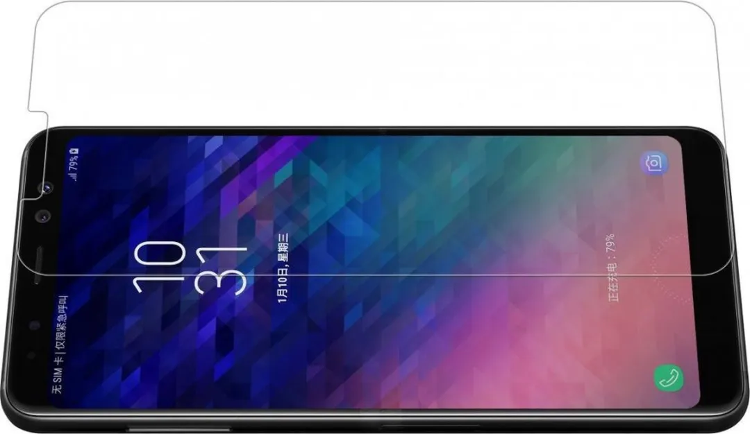 Nillkin Tempered Glass Screenprotector Samsung Galaxy A8+ (2018) 9H Nano - afbeelding 5 van 5