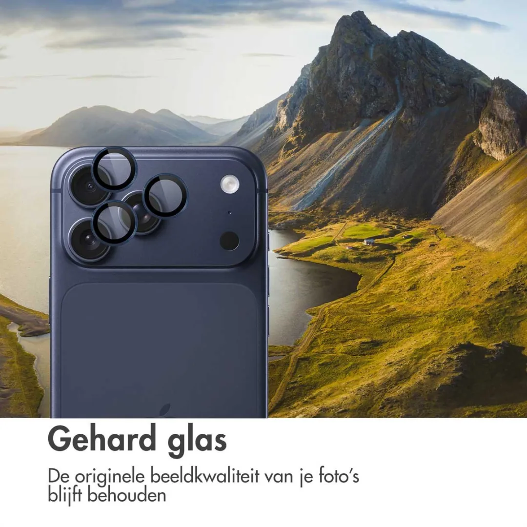 Imoshion Camera Lens Protector iPhone 17 Pro Max - 2 Stuks - Donkerblauw