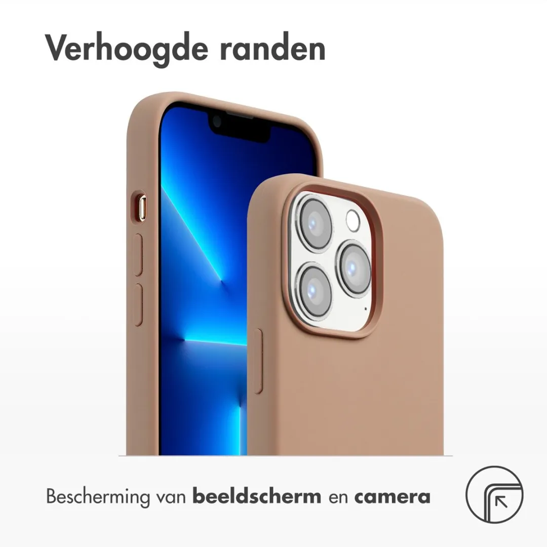 Accezz Hoesje iPhone 13 Pro Lichtbruin - MagSafe