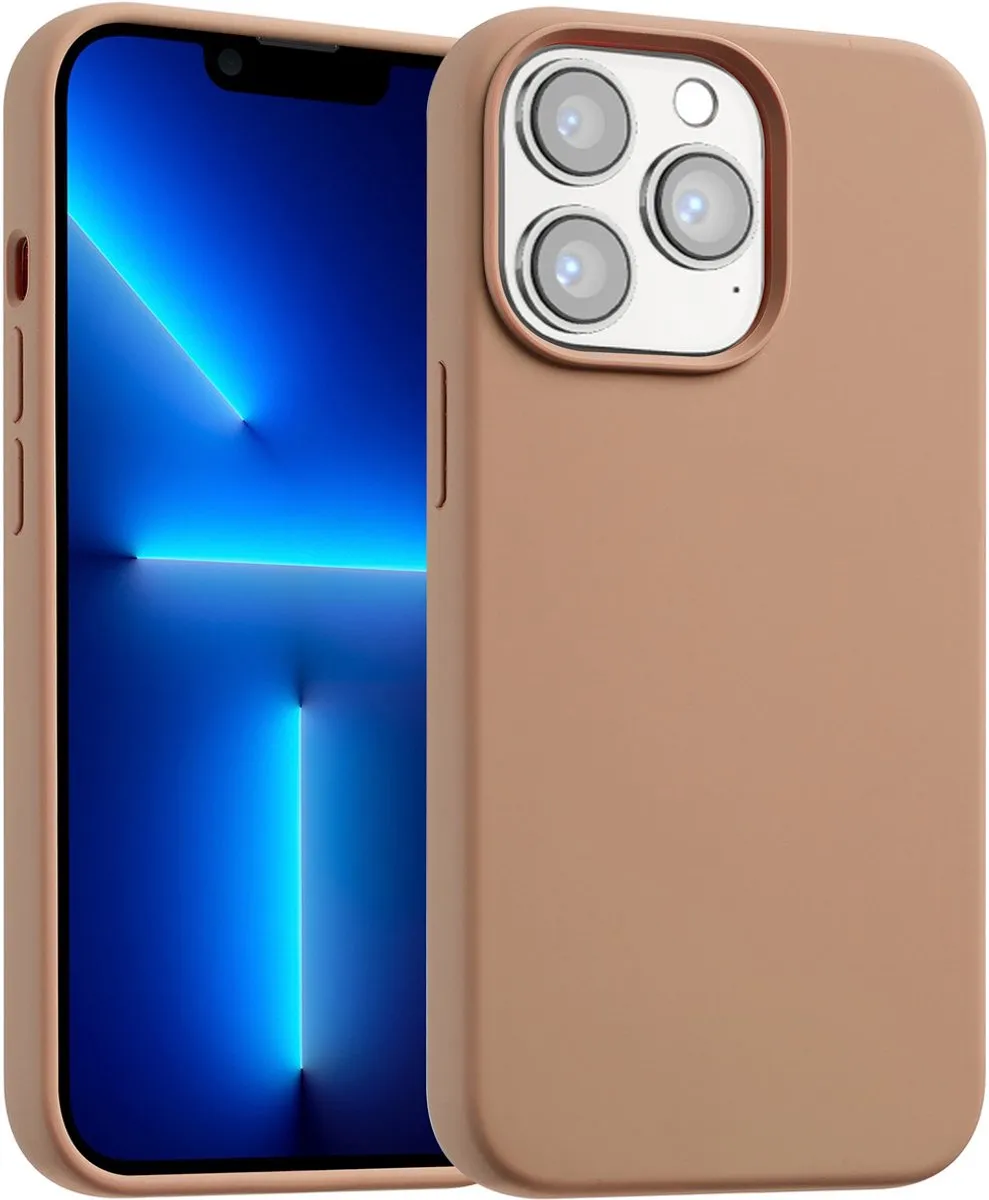 Accezz Hoesje iPhone 13 Pro Lichtbruin
