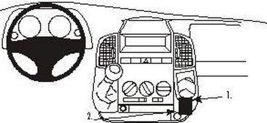 Brodit ProClip 853038 Houder - Citroën/Peugeot/Fiat Ducato 2002-2006