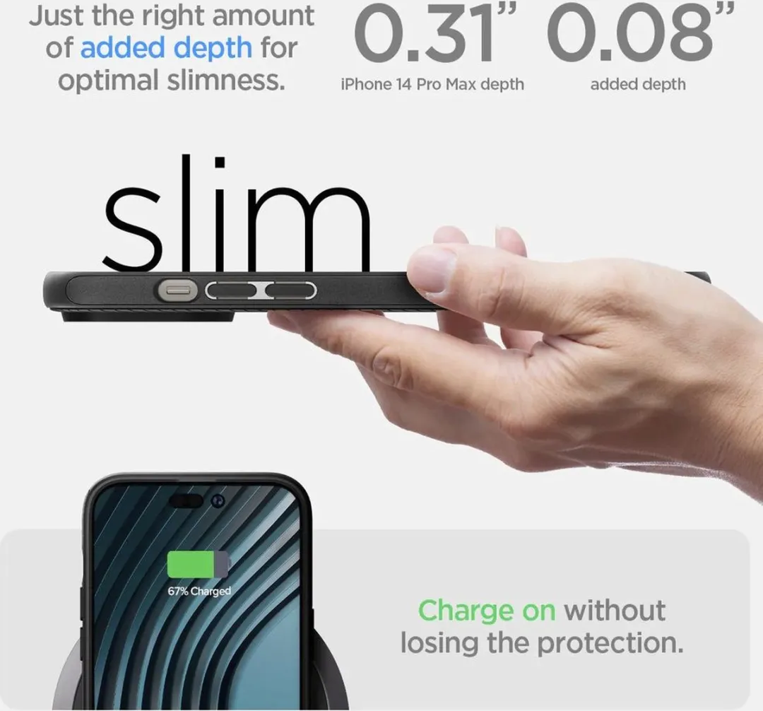 Spigen Mag Armor Hoesje iPhone 14 Pro ACS04989 - Zwart