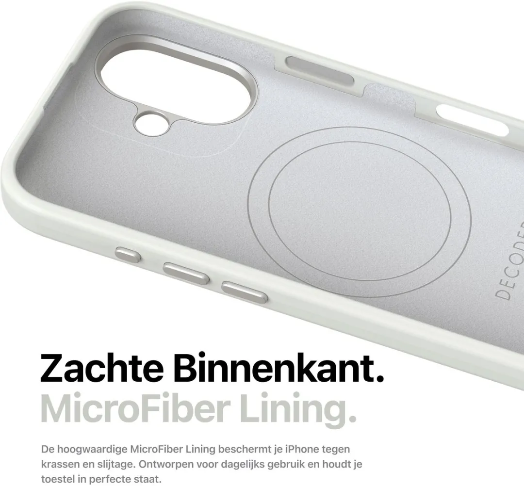 Decoded Siliconen Hoesje iPhone 16 Plus - Stone Grijs - afbeelding 5 van 6