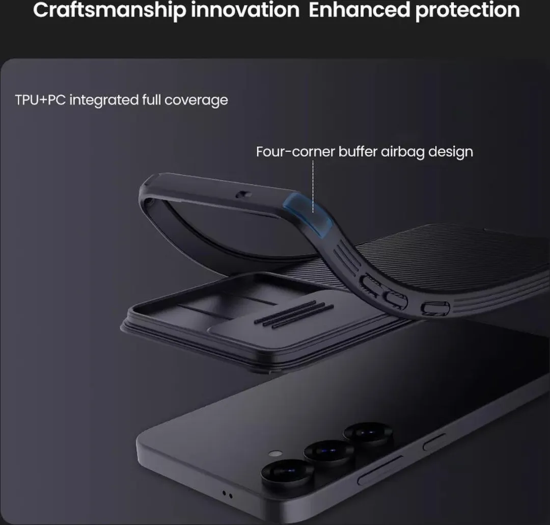 Nillkin CamShield Pro Hoesje Samsung Galaxy S25 - Zwart - afbeelding 6 van 6