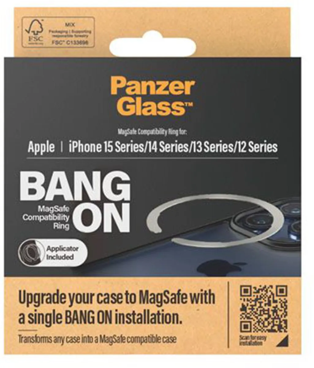 PanzerGlass Bang On MagSafe Ring PG-1189 - Zwart