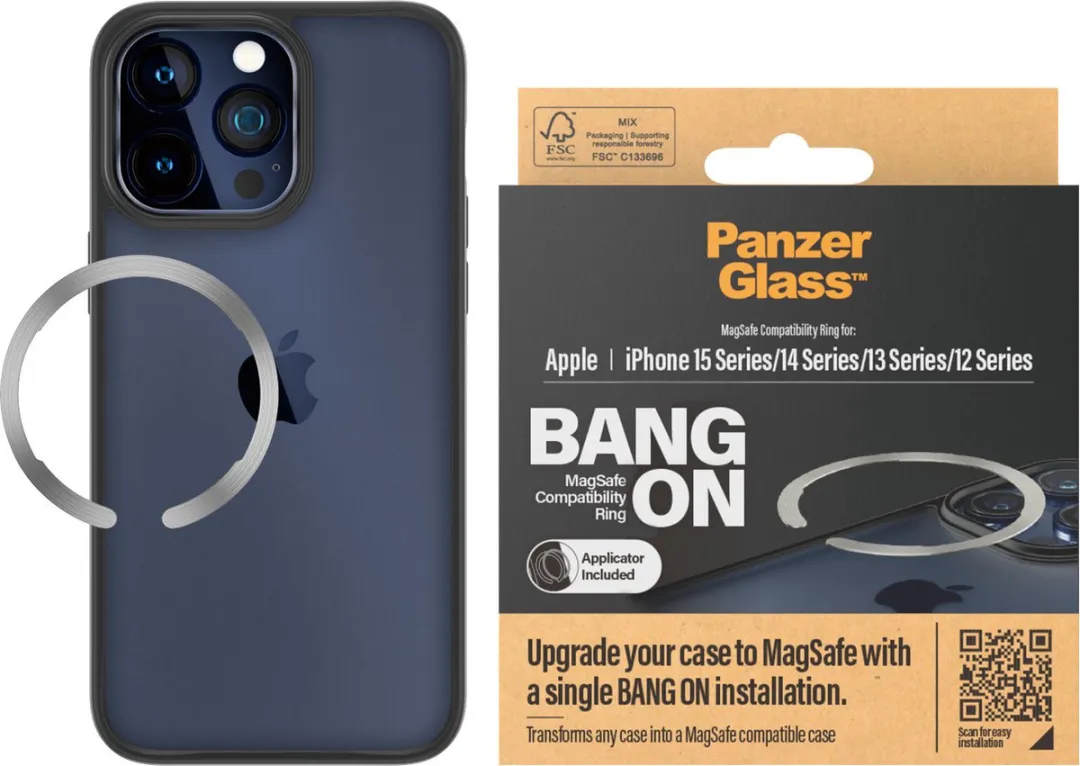 PanzerGlass Bang On MagSafe Ring PG-1189 - Zwart
