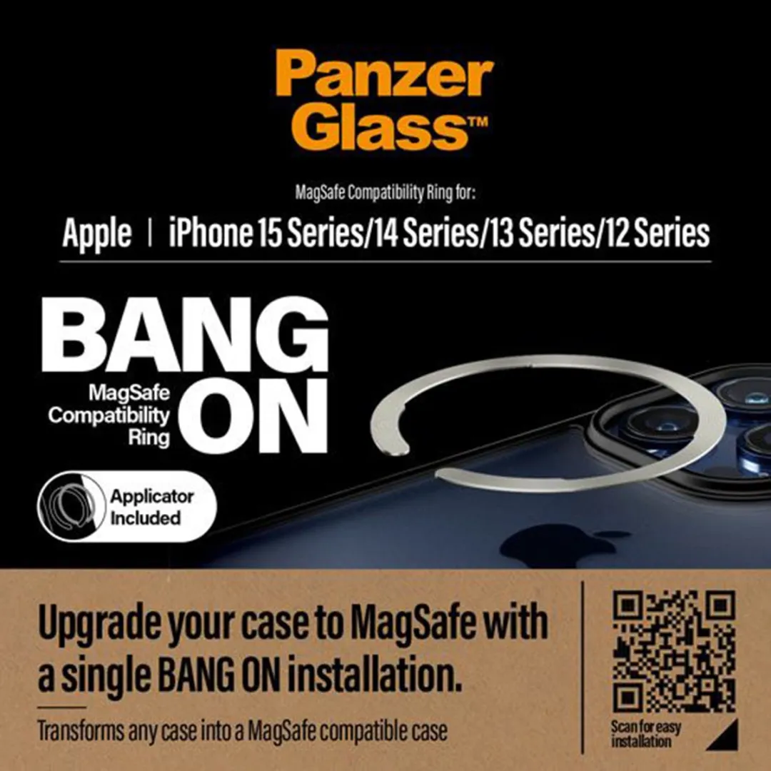 PanzerGlass Bang On MagSafe Ring PG-1189 - Zwart