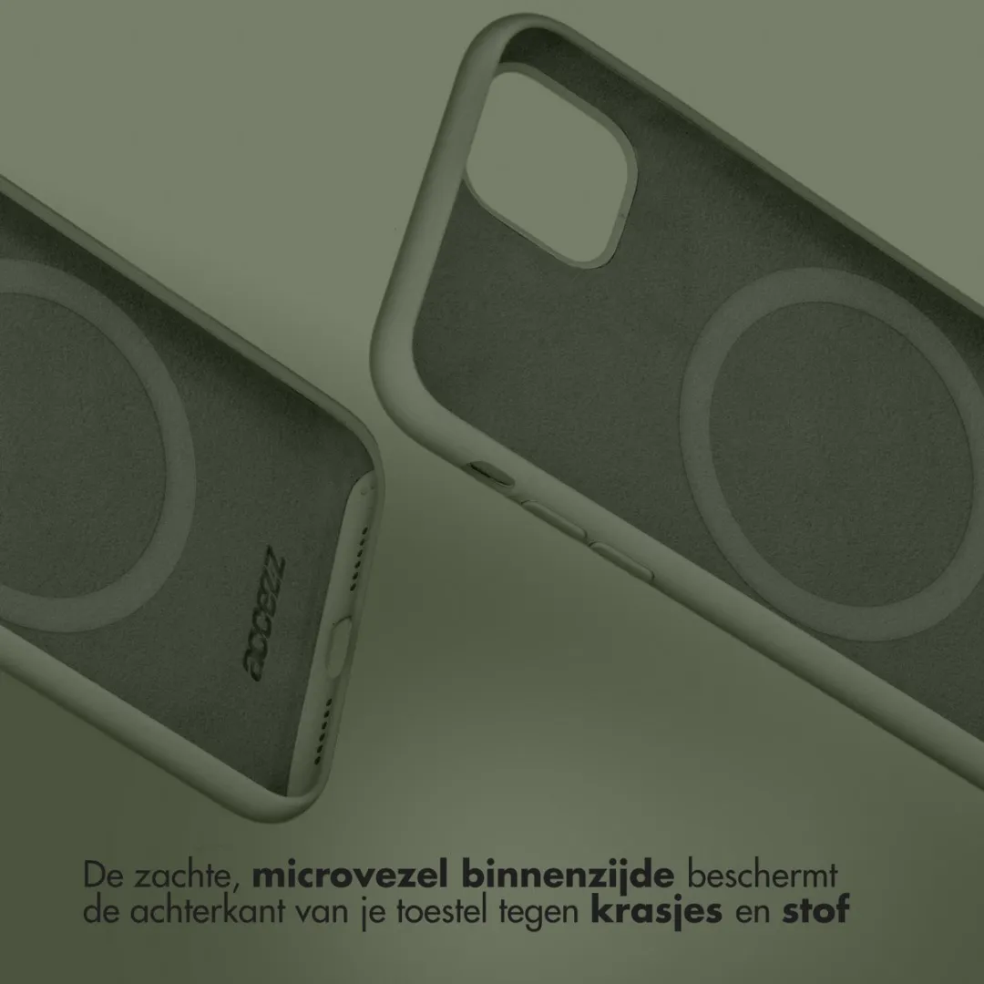 Accezz iPhone 17 Air MagSafe Hoesje - Olijfgroen