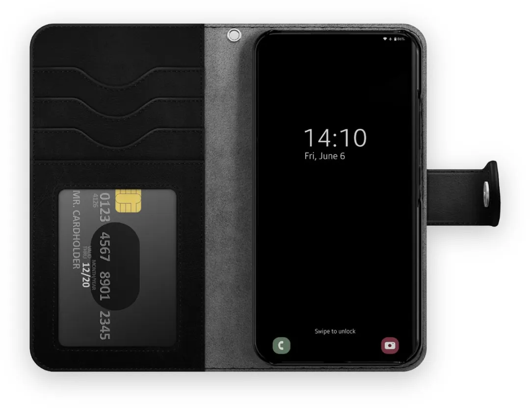 iDeal of Sweden IDMWP-S22P-01 Portemonneehouder - Samsung Galaxy S22 Plus - 6 Pasjes - Zwart - afbeelding 3 van 6