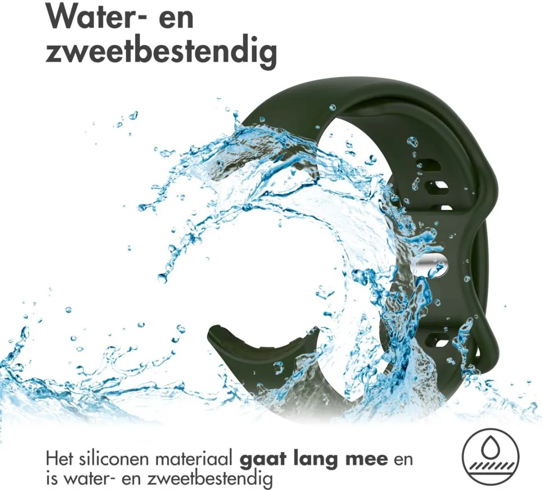 Imoshion Siliconen Bandje Google Pixel Watch 41mm - S - Donkergroen